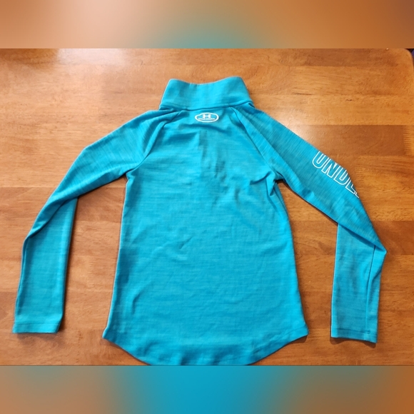 Under Armour long sleeve turquoise youth small shirt - Picture 2 of 3